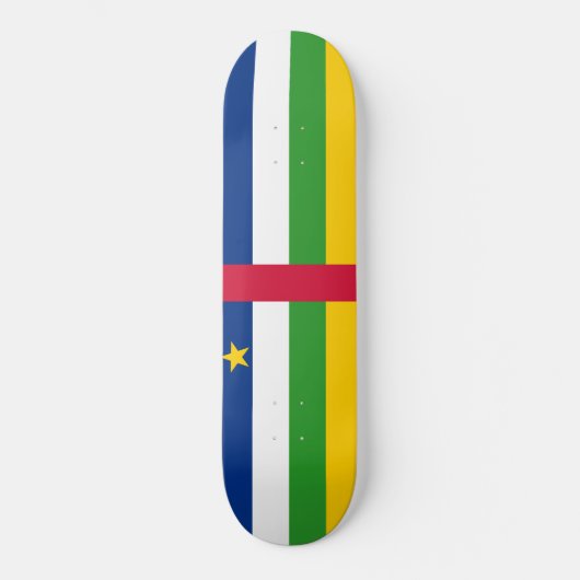 Vlag van de Centraal-Afrikaanse Republiek (CAR) Persoonlijk Skateboard (Voorkant)