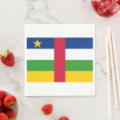 Vlag van de Centraal-Afrikaanse Republiek (CAR) Servet (Insitu)