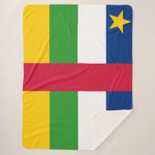 Vlag van de Centraal-Afrikaanse Republiek (CAR) Sherpa Deken (Voorkant)