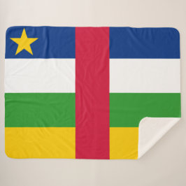 Vlag van de Centraal-Afrikaanse Republiek (CAR) Sherpa Deken
