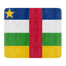 Vlag van de Centraal-Afrikaanse Republiek (CAR) Snijplank