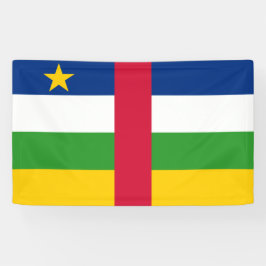 Vlag van de Centraal-Afrikaanse Republiek (CAR) Spandoek