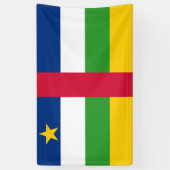 Vlag van de Centraal-Afrikaanse Republiek (CAR) Spandoek (Verticaal)