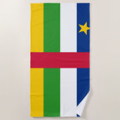 Vlag van de Centraal-Afrikaanse Republiek (CAR) Strandlaken (Voorkant)