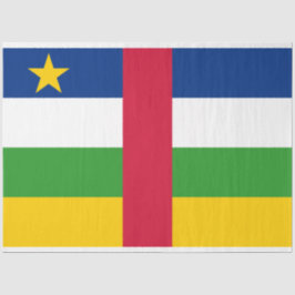 Vlag van de Centraal-Afrikaanse Republiek (CAR) Tissuepapier