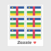Vlag van de Centraal-Afrikaanse Republiek - een co Sticker (Vel)