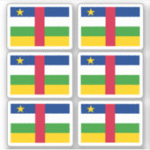 Vlag van de Centraal-Afrikaanse Republiek - een co Sticker (Voorkant)