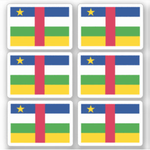 Vlag van de Centraal-Afrikaanse Republiek - een co Sticker