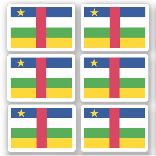 Vlag van de Centraal-Afrikaanse Republiek - een co Sticker (Voorkant)