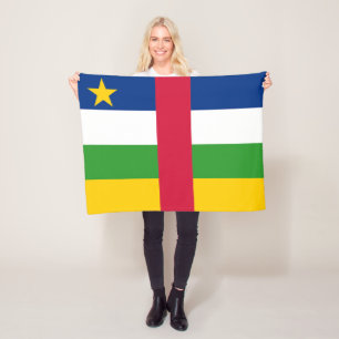 Vlag van de Centraal-Afrikaanse Republiek Fleece Deken
