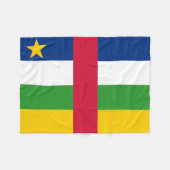 Vlag van de Centraal-Afrikaanse Republiek Fleece Deken (Voorkant (Horizontaal))