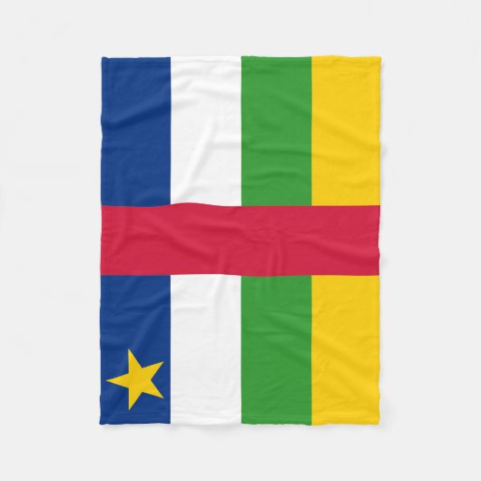 Vlag van de Centraal-Afrikaanse Republiek Fleece Deken (Voorkant)