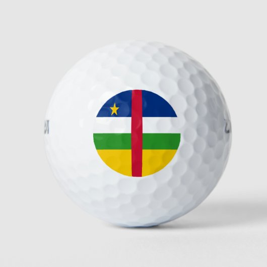 Vlag van de Centraal-Afrikaanse Republiek Golfballen (Voorkant)