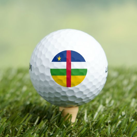 Vlag van de Centraal-Afrikaanse Republiek Golfballen (Insitu Shirt)