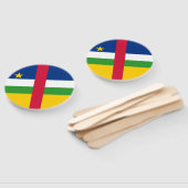 Vlag van de Centraal-Afrikaanse Republiek Handwaaier (Niet-gemonteerd)