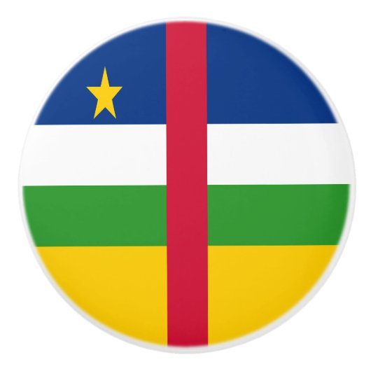 Vlag van de Centraal-Afrikaanse Republiek Keramische Knop (Voorkant)