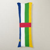 Vlag van de Centraal-Afrikaanse Republiek Lichaamskussen (Voorkant Verticaal)