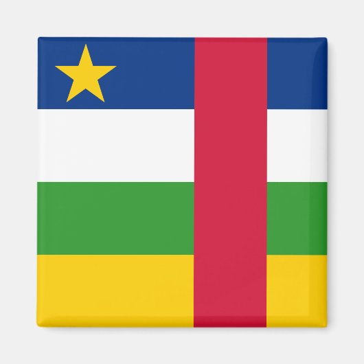 Vlag van de Centraal-Afrikaanse Republiek Magneet (Voorkant)