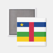 Vlag van de Centraal-Afrikaanse Republiek Magneet (Voorkant / Achterkant)
