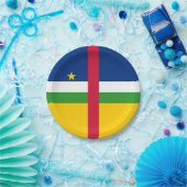 Vlag van de Centraal-Afrikaanse Republiek Papieren Bordje (Feest)