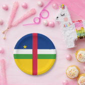 Vlag van de Centraal-Afrikaanse Republiek Papieren Bordje (Feest)