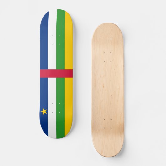 Vlag van de Centraal-Afrikaanse Republiek Persoonlijk Skateboard (Voorkant)