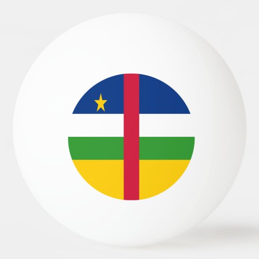Vlag van de Centraal-Afrikaanse Republiek Pingpongbal (Achterkant)