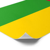 Vlag van de Centraal-Afrikaanse Republiek Poster (Hoek)
