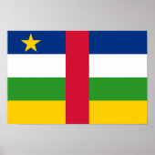Vlag van de Centraal-Afrikaanse Republiek Poster (Voorkant)