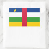 Vlag van de Centraal-Afrikaanse Republiek Rechthoekige Sticker (Tas)