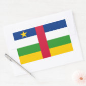 Vlag van de Centraal-Afrikaanse Republiek Rechthoekige Sticker (Envelop)