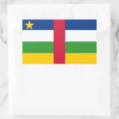 Vlag van de Centraal-Afrikaanse Republiek Rechthoekige Sticker (Tas)