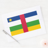 Vlag van de Centraal-Afrikaanse Republiek Rechthoekige Sticker (Envelop)
