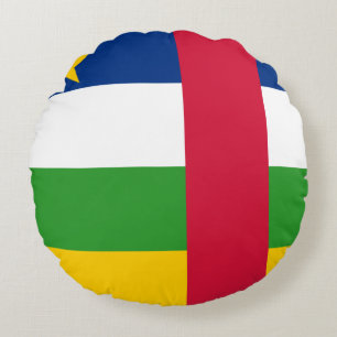 Vlag van de Centraal-Afrikaanse Republiek Rond Kussen