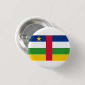 Vlag van de Centraal-Afrikaanse Republiek Ronde Button 3,2 Cm (Voorkant /achterkant)