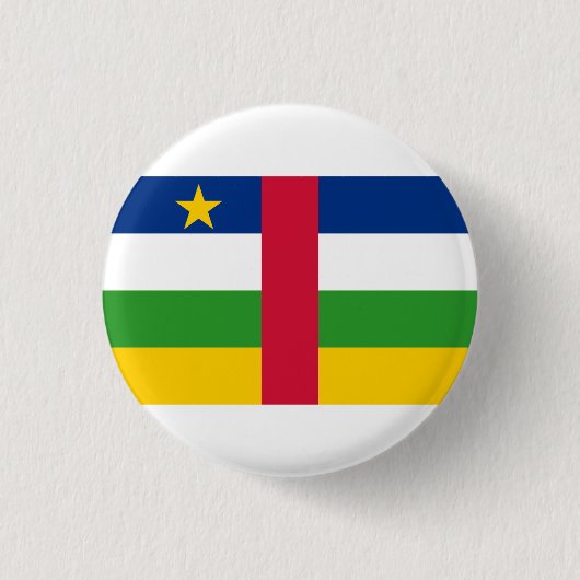 Vlag van de Centraal-Afrikaanse Republiek Ronde Button 3,2 Cm (Voorkant)
