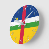 Vlag van de Centraal-Afrikaanse Republiek Ronde Klok (Hoek)