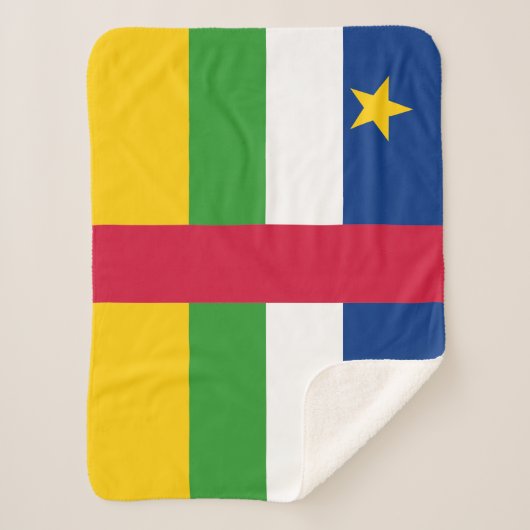 Vlag van de Centraal-Afrikaanse Republiek Sherpa Deken (Voorkant)