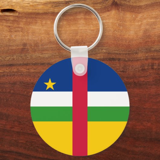 Vlag van de Centraal-Afrikaanse Republiek Sleutelhanger (Achterkant)