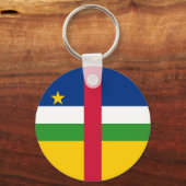 Vlag van de Centraal-Afrikaanse Republiek Sleutelhanger (Voorkant)