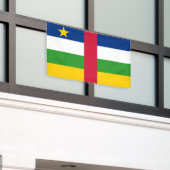 Vlag van de Centraal-Afrikaanse Republiek Spandoek (Buitenkant Gebouw)