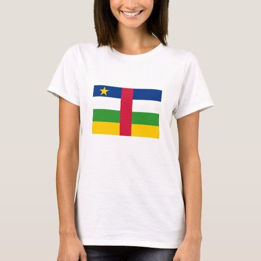 Vlag van de Centraal-Afrikaanse Republiek T-shirt (Voorkant)