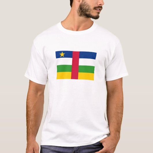 Vlag van de Centraal-Afrikaanse Republiek T-shirt (Voorkant)