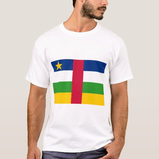 Vlag van de Centraal-Afrikaanse Republiek T-shirt (Voorkant)