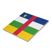 Vlag van de Centraal-Afrikaanse Republiek Tegeltje (Zijkant)