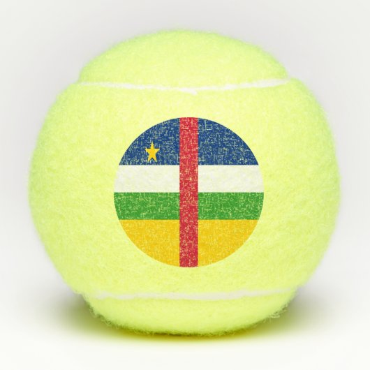 Vlag van de Centraal-Afrikaanse Republiek Tennisballen (Voorkant)