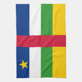 Vlag van de Centraal-Afrikaanse Republiek Theedoek (Verticaal)