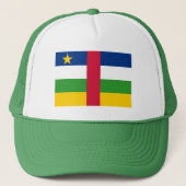 Vlag van de Centraal-Afrikaanse Republiek Trucker Pet (Voorkant)