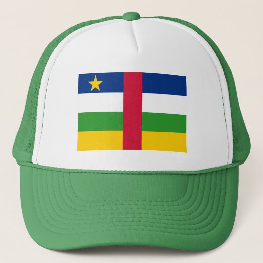 Vlag van de Centraal-Afrikaanse Republiek Trucker Pet (Voorkant)