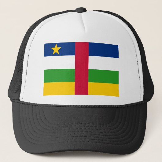 Vlag van de Centraal-Afrikaanse Republiek Trucker Pet (Voorkant)